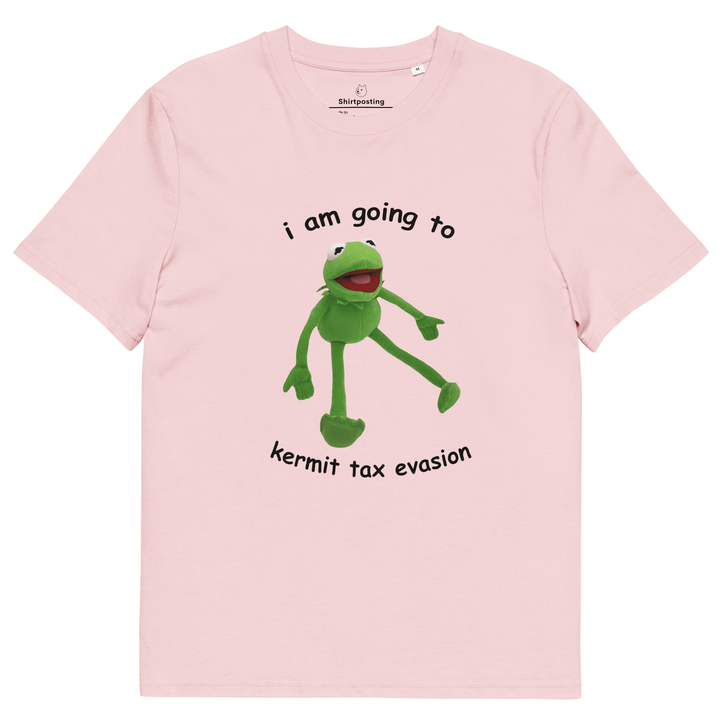 Frog Meme Premium Organic T-Shirt Meme - Cotton Pink | Shirtposting