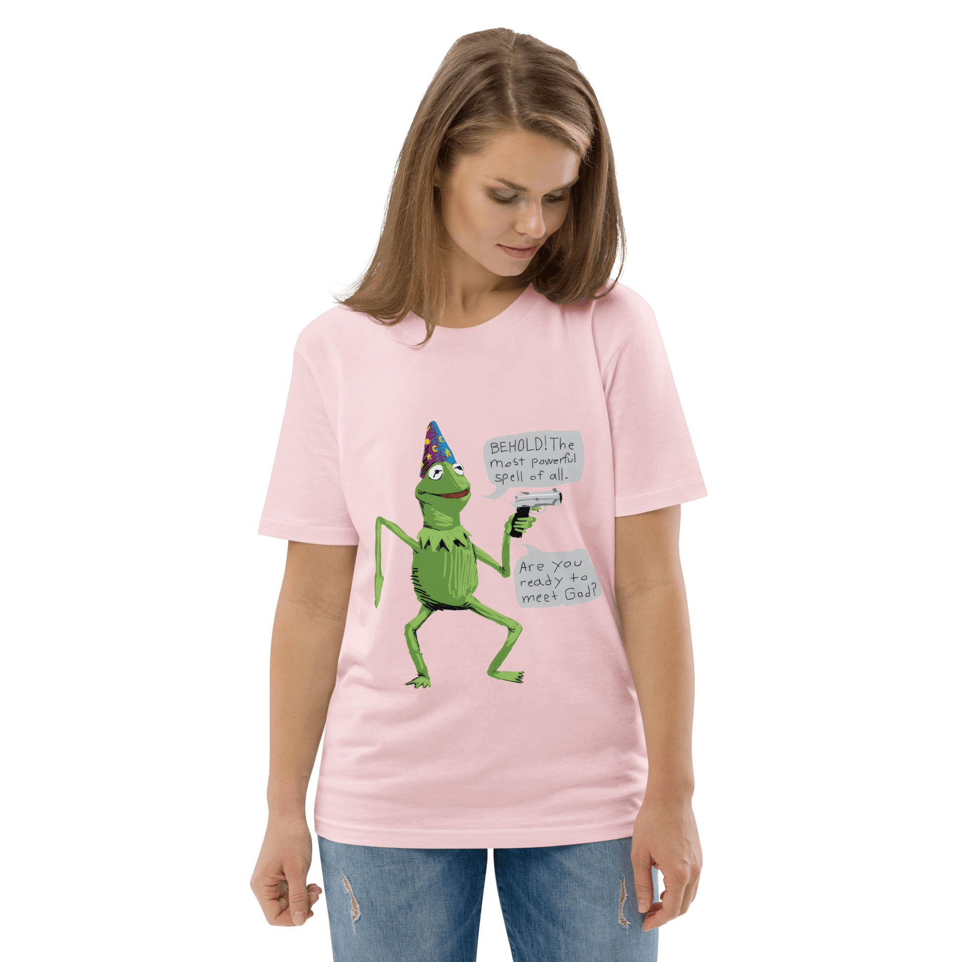 Frog Meme Premium Organic T-Shirt Meme - Cotton Pink | Shirtposting