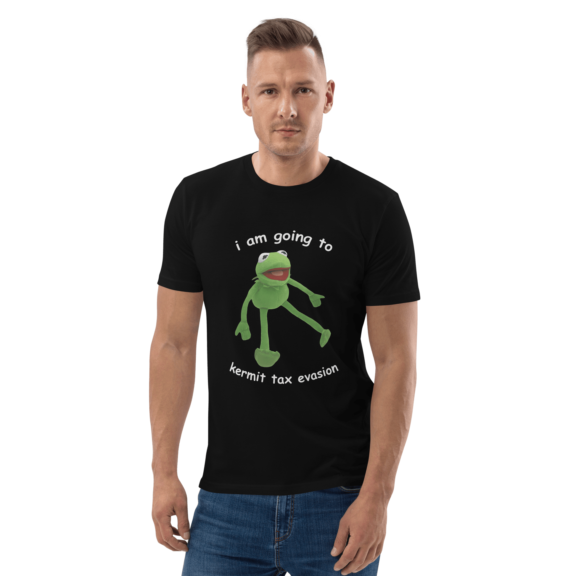 Frog Meme Premium Organic T-Shirt Meme - Dark Heather Grey | Shirtposting
