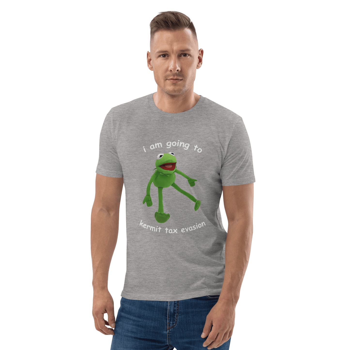 Frog Meme Premium Organic T-Shirt Meme - Dark Heather Grey | Shirtposting