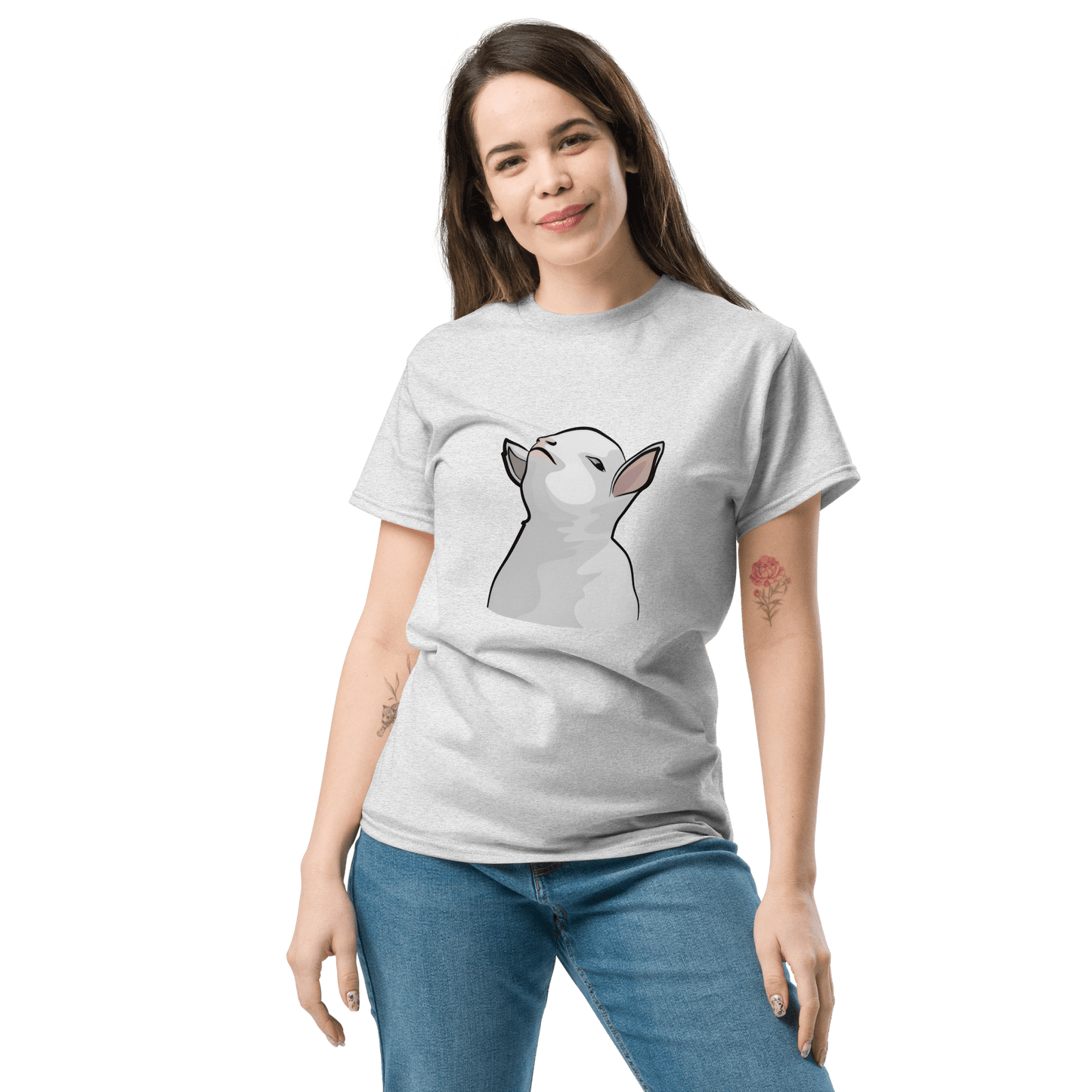 Goat Classic T-Shirt Meme - Ash | Shirtposting