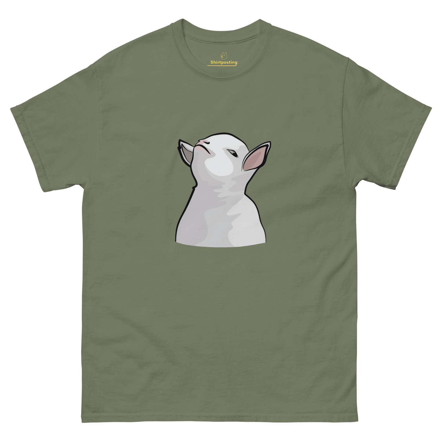 Goat Classic T-Shirt Meme - Military Green | Shirtposting