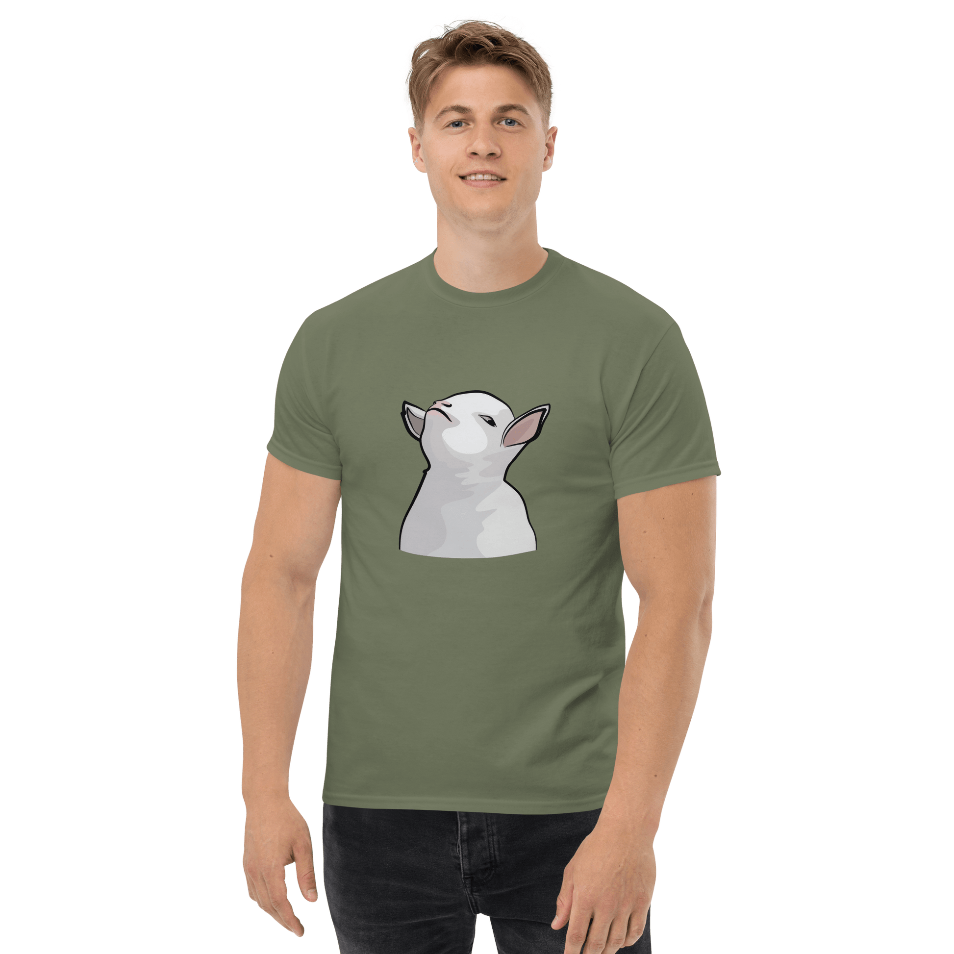 Goat Classic T-Shirt Meme - Military Green | Shirtposting