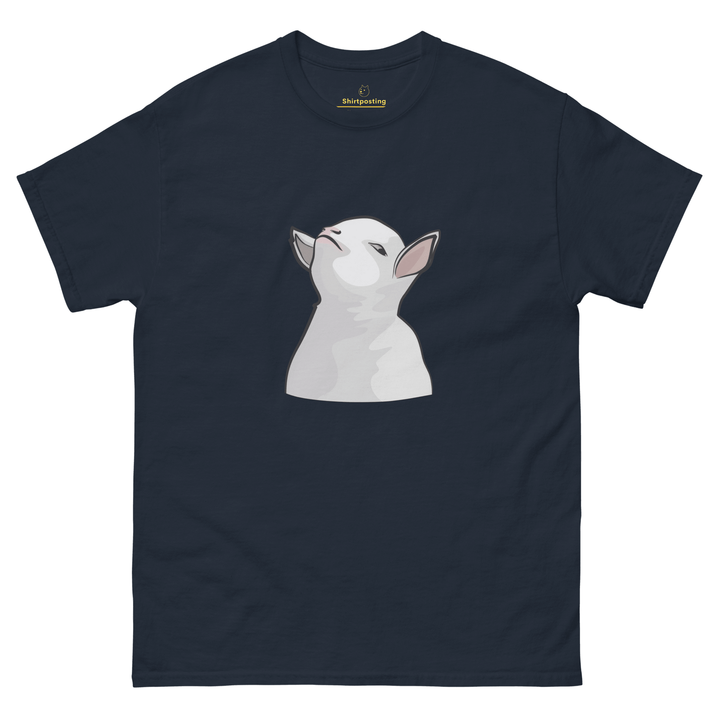 Goat Classic T-Shirt Meme - Navy | Shirtposting