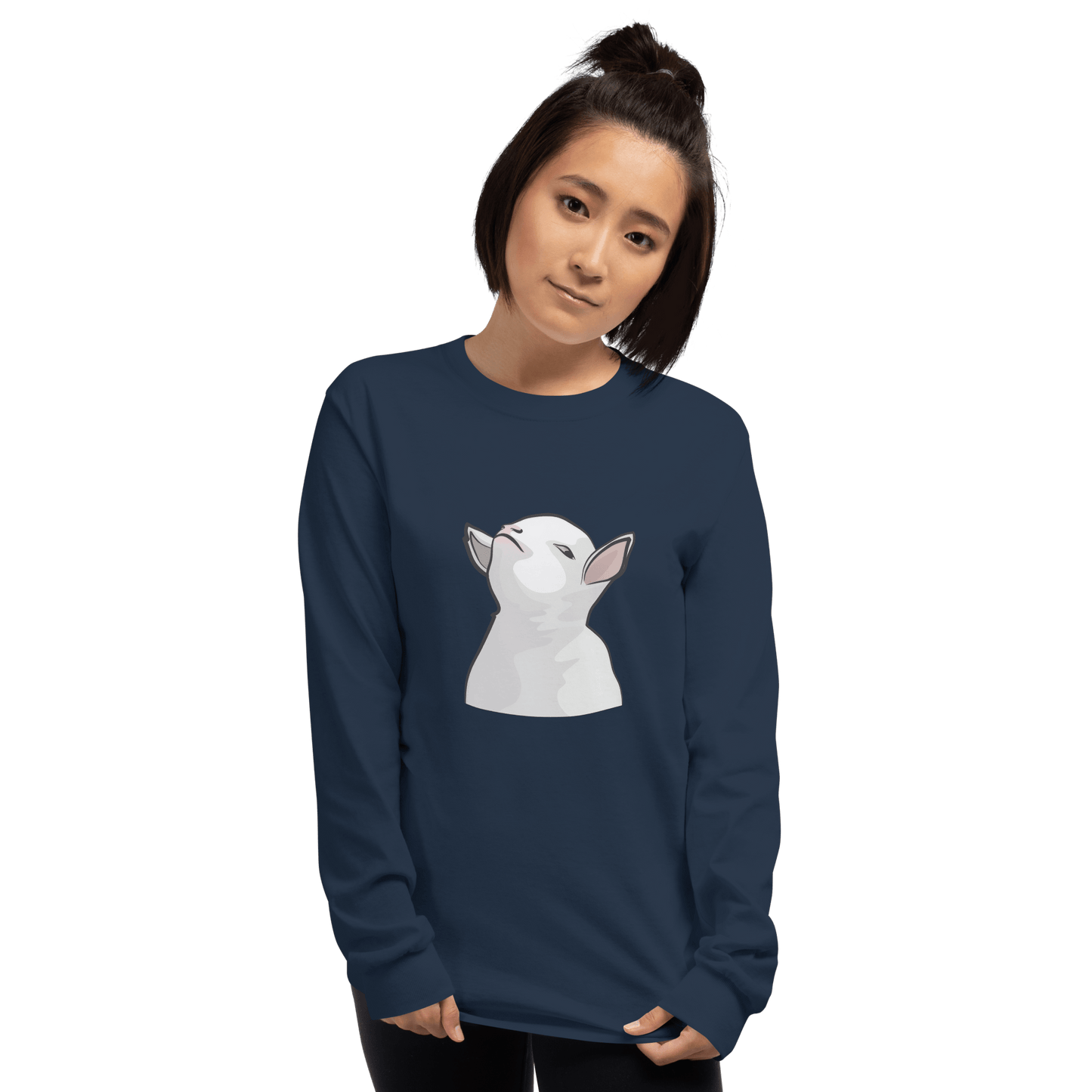 Goat Long Sleeve T-Shirt Meme - Sport Grey | Shirtposting