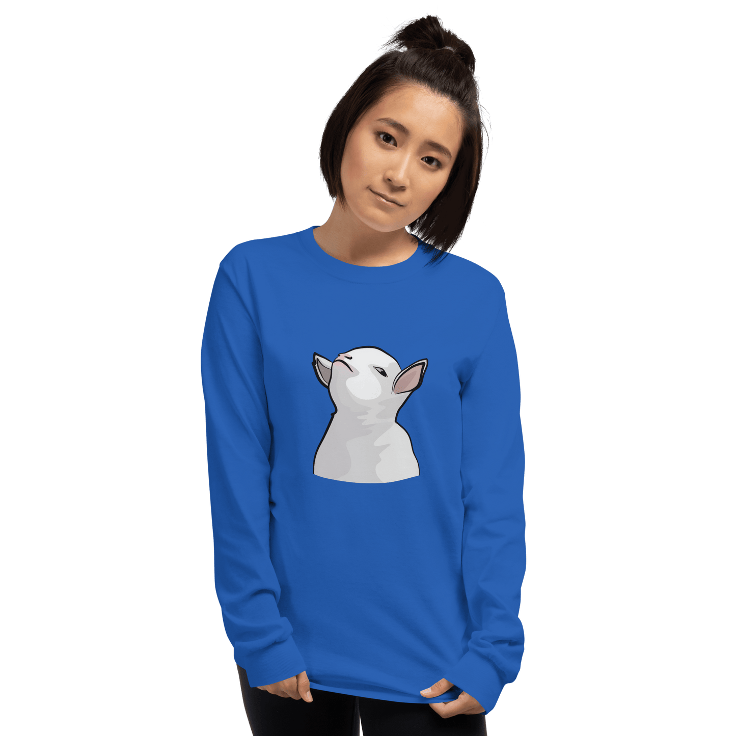 Goat Long Sleeve T-Shirt Meme - Sport Grey | Shirtposting