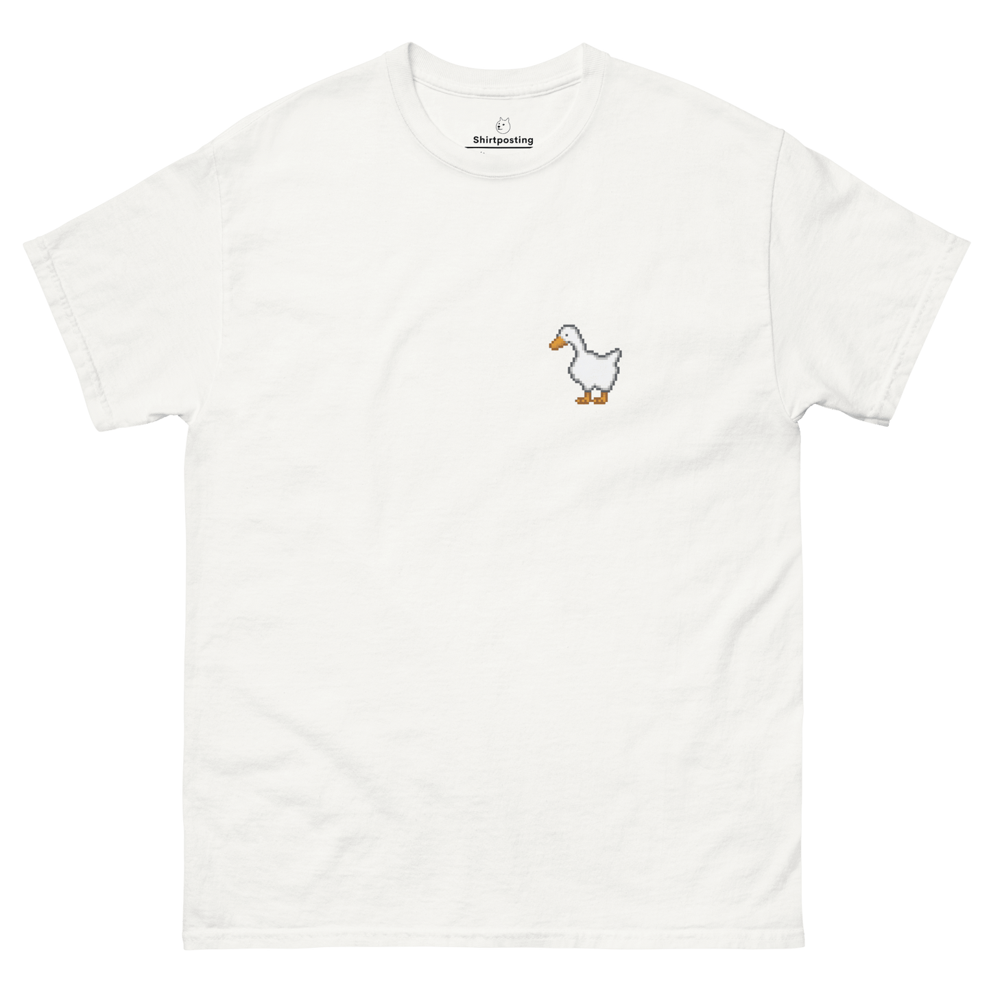 Goose Classic T-Shirt Meme - White | Shirtposting