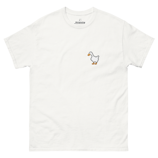 Goose Classic T-Shirt Meme - White | Shirtposting