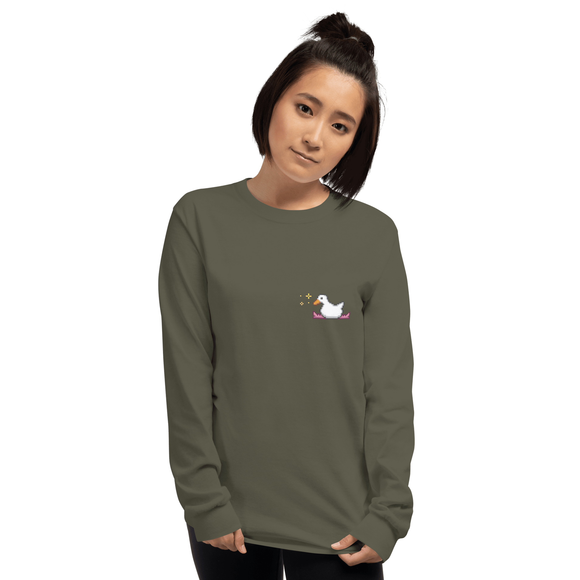 Goose Long Sleeve T-Shirt Meme - Sport Grey | Shirtposting
