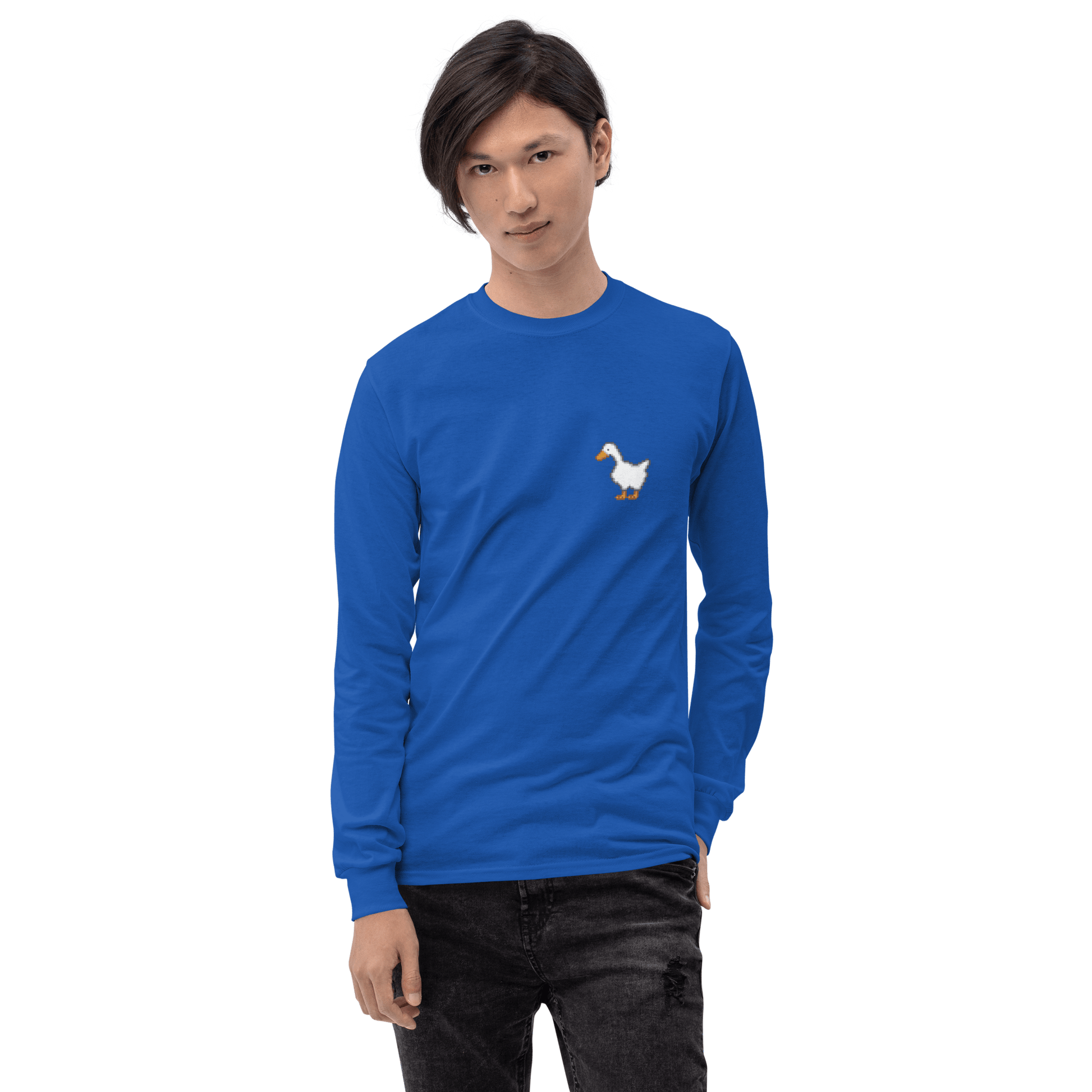 Goose Long Sleeve T-Shirt Meme - Sport Grey | Shirtposting