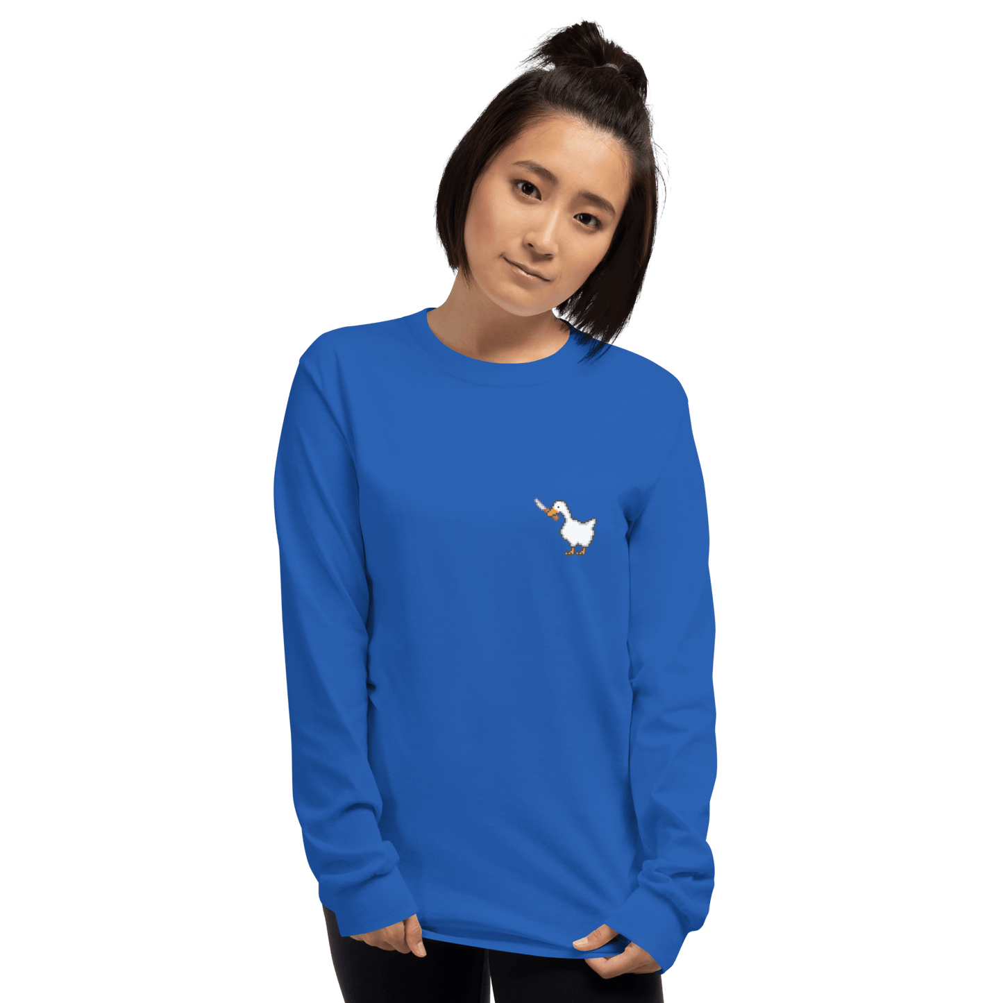 Goose Long Sleeve T-Shirt Meme - Sport Grey | Shirtposting