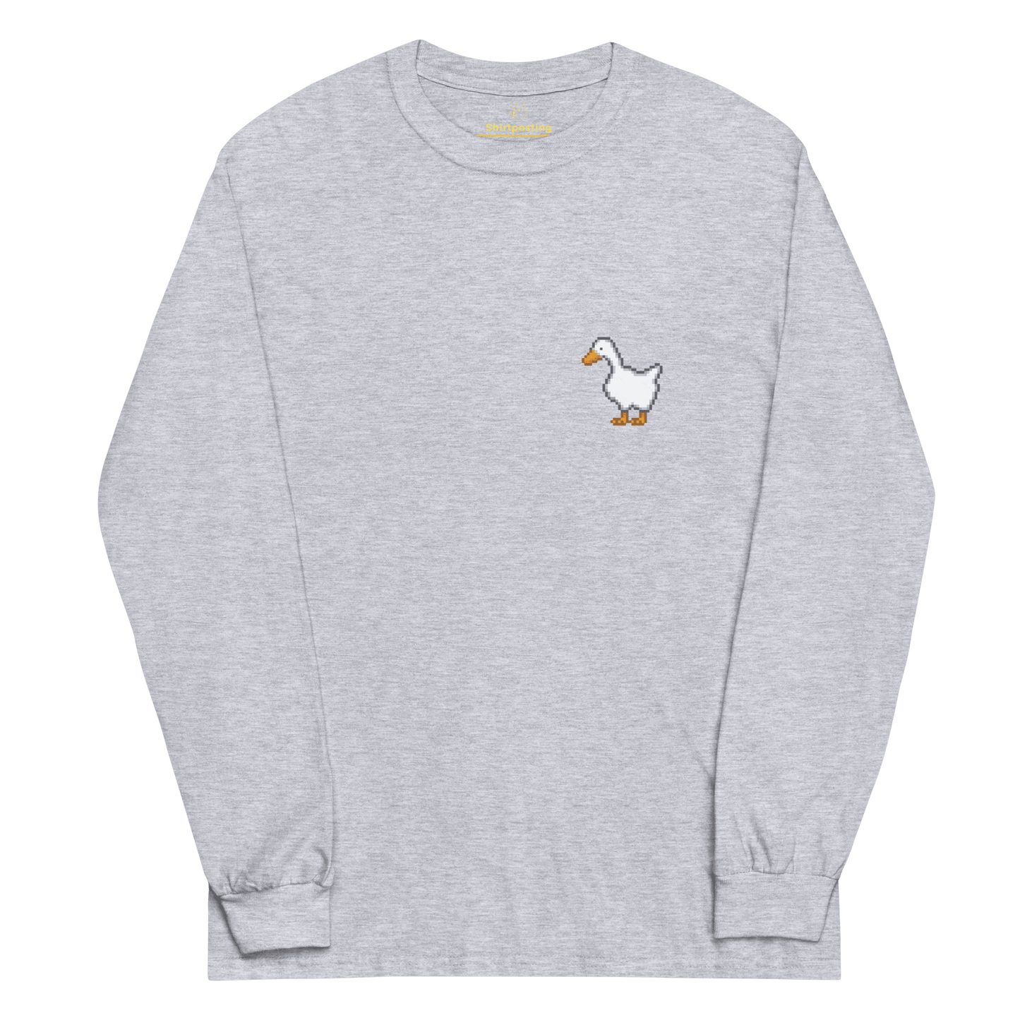 Goose Long Sleeve T-Shirt Meme - Sport Grey | Shirtposting