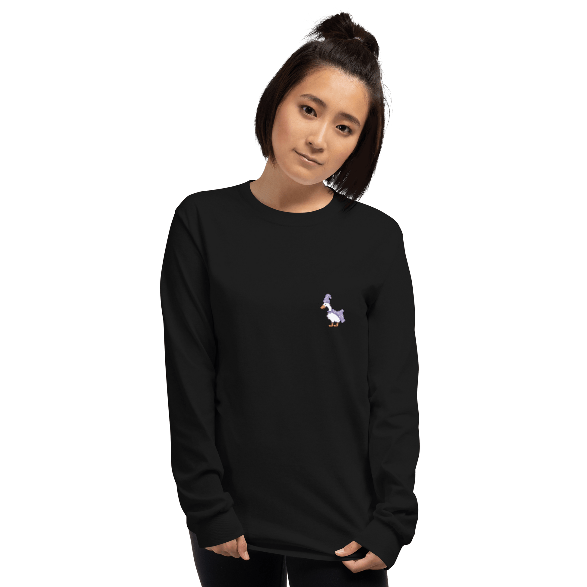 Goose Long Sleeve T-Shirt Meme - Sport Grey | Shirtposting