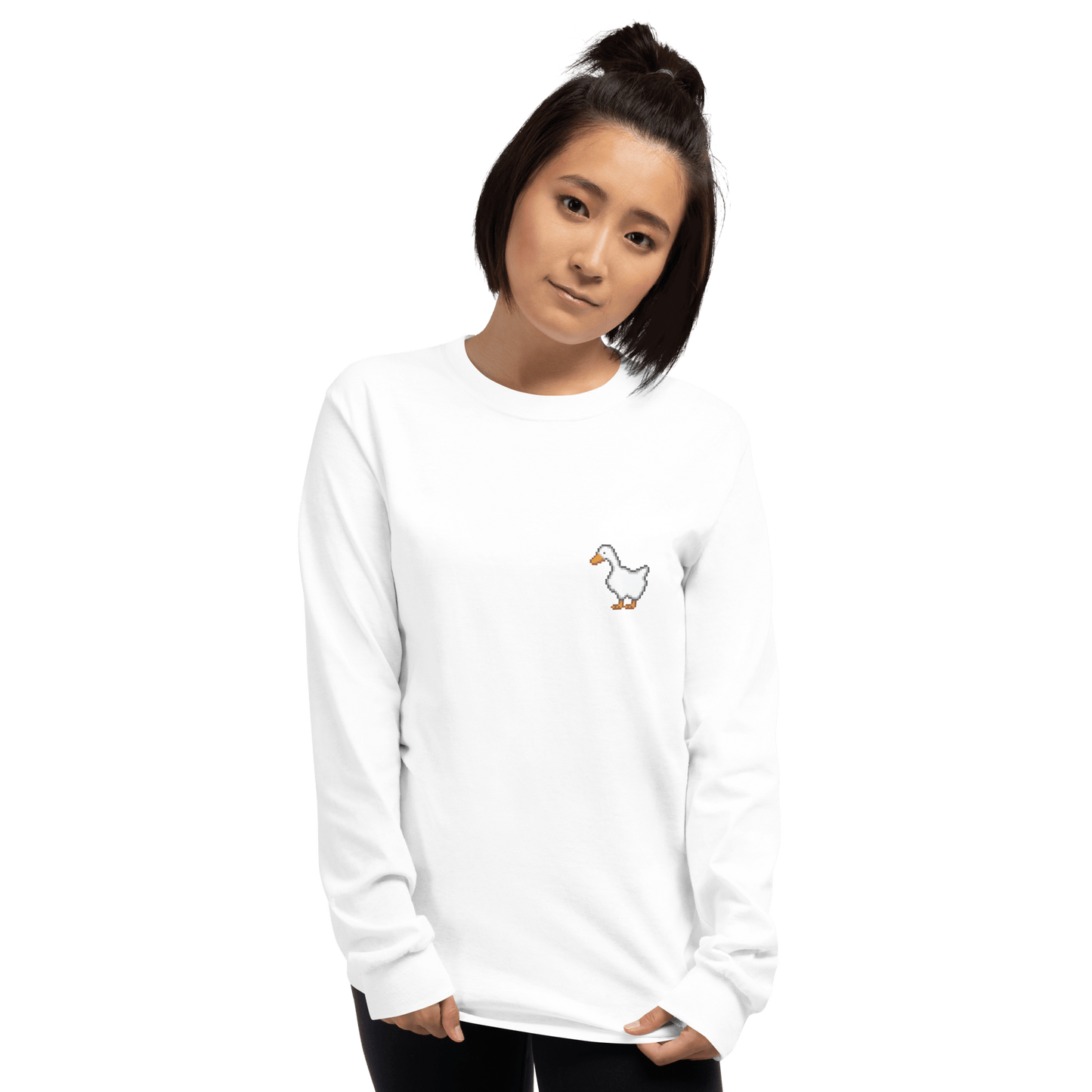 Goose Long Sleeve T-Shirt Meme - Sport Grey | Shirtposting