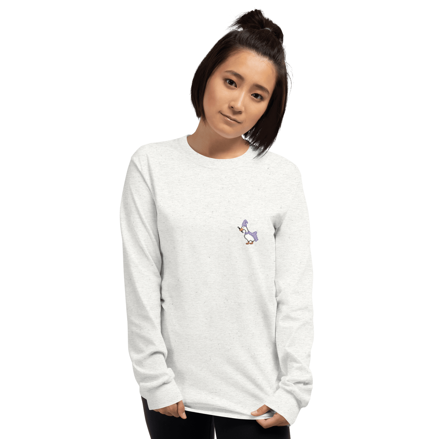 Goose Long Sleeve T-Shirt Meme - Sport Grey | Shirtposting