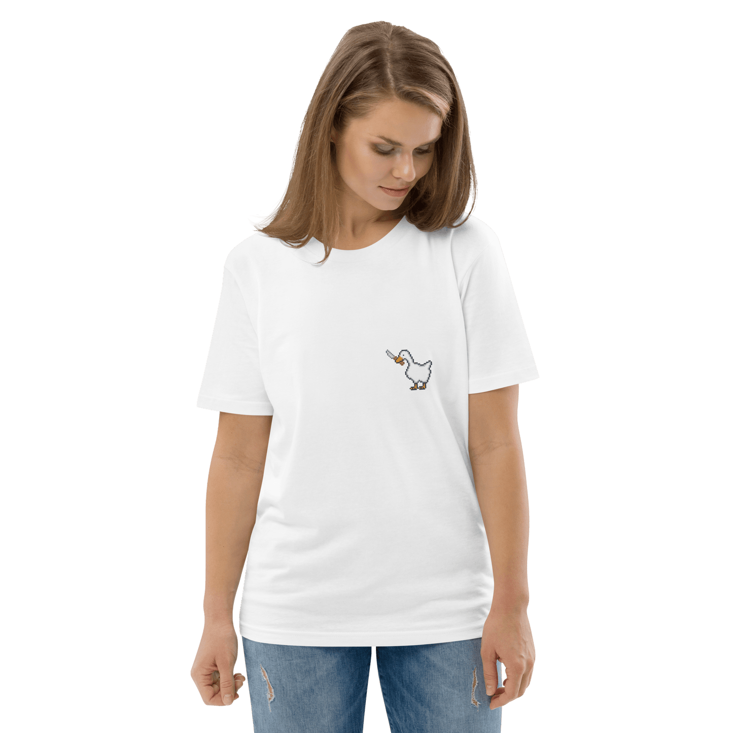 Goose Premium Organic T-Shirt Meme - Cotton Pink | Shirtposting