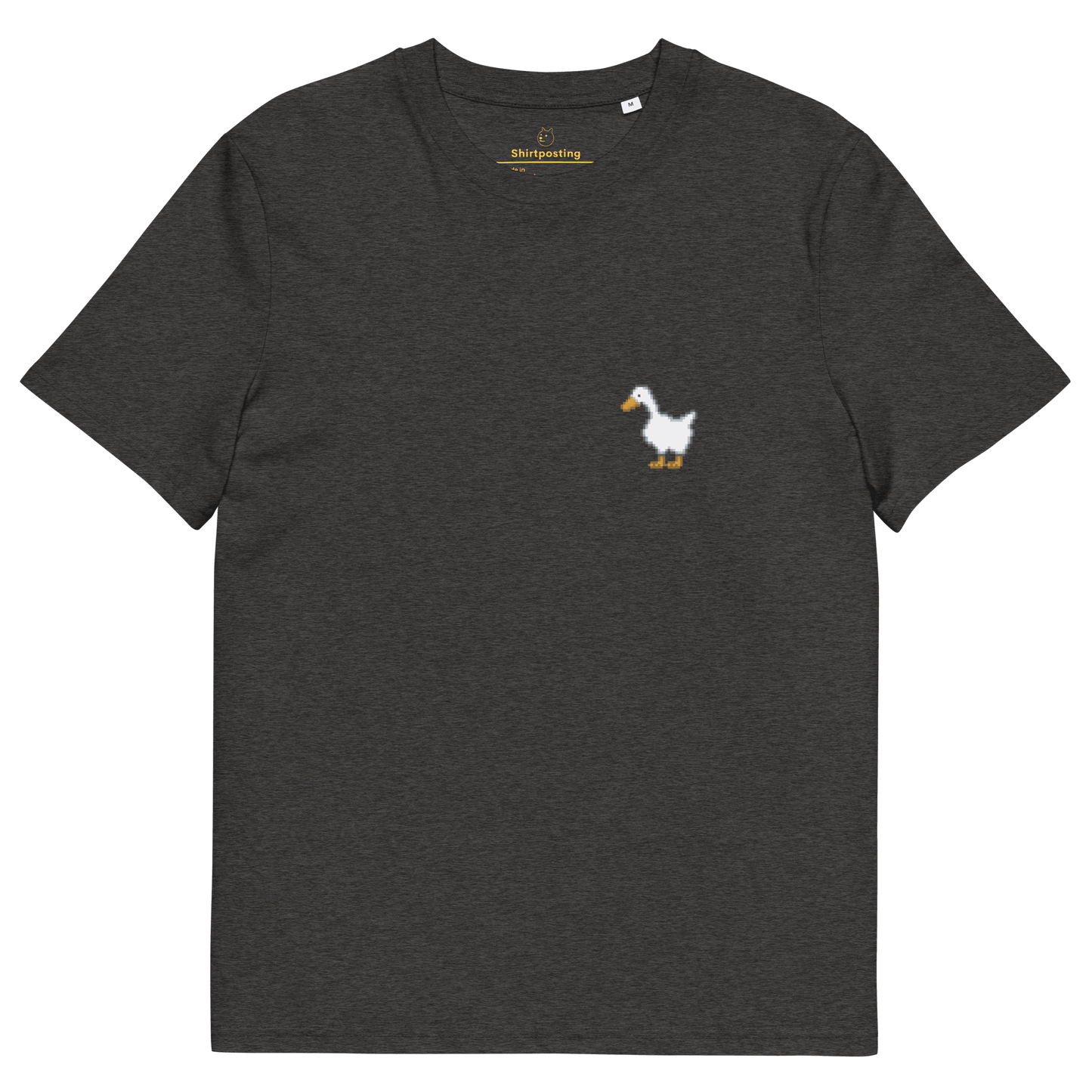 Goose Premium Organic T-Shirt Meme - Dark Heather Grey | Shirtposting