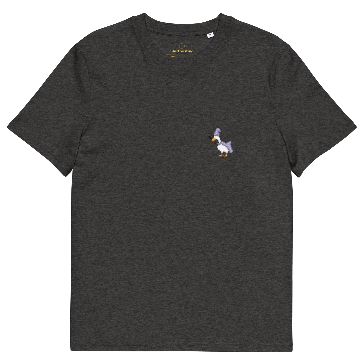 Goose Premium Organic T-Shirt Meme - Dark Heather Grey | Shirtposting