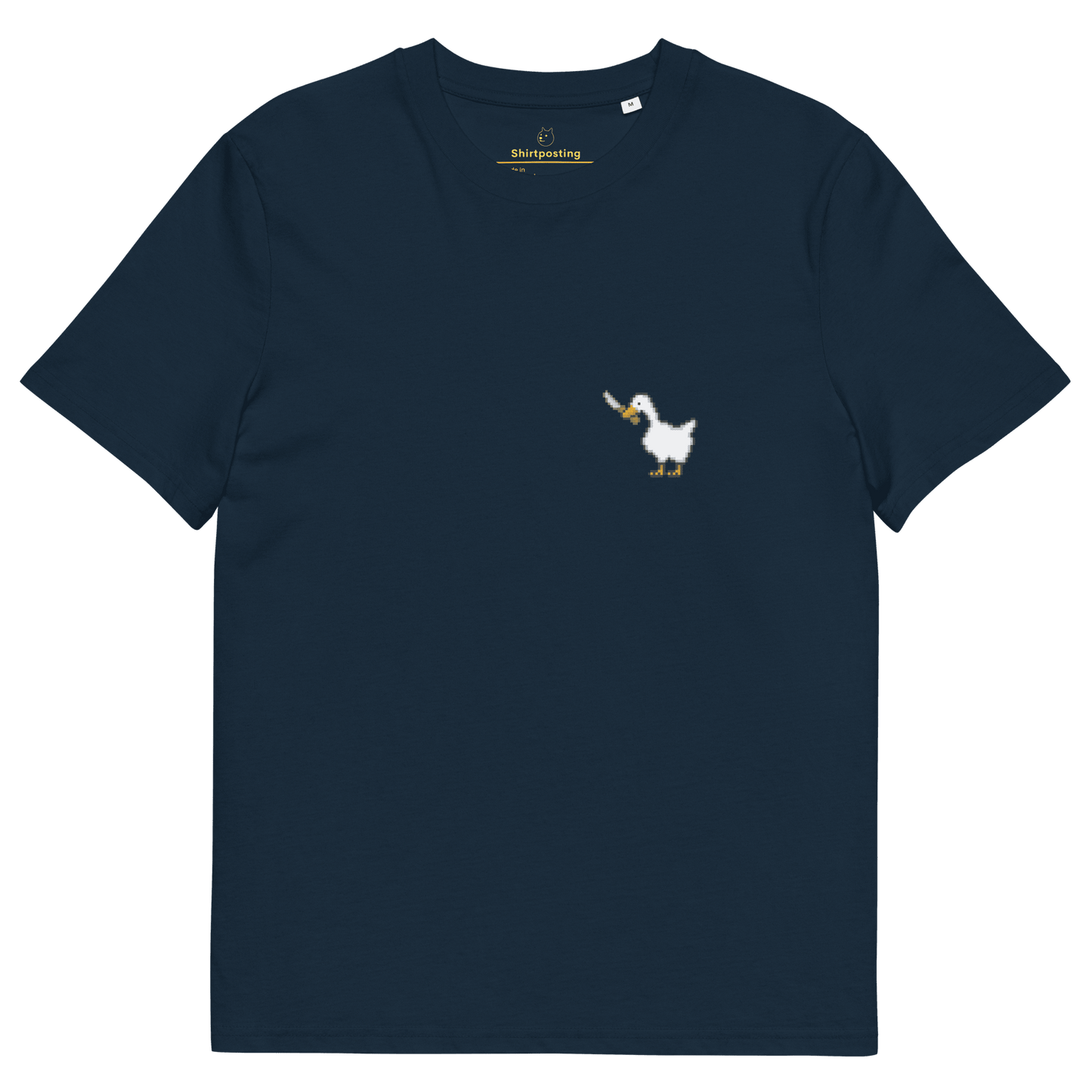 Goose Premium Organic T-Shirt Meme - French Navy | Shirtposting