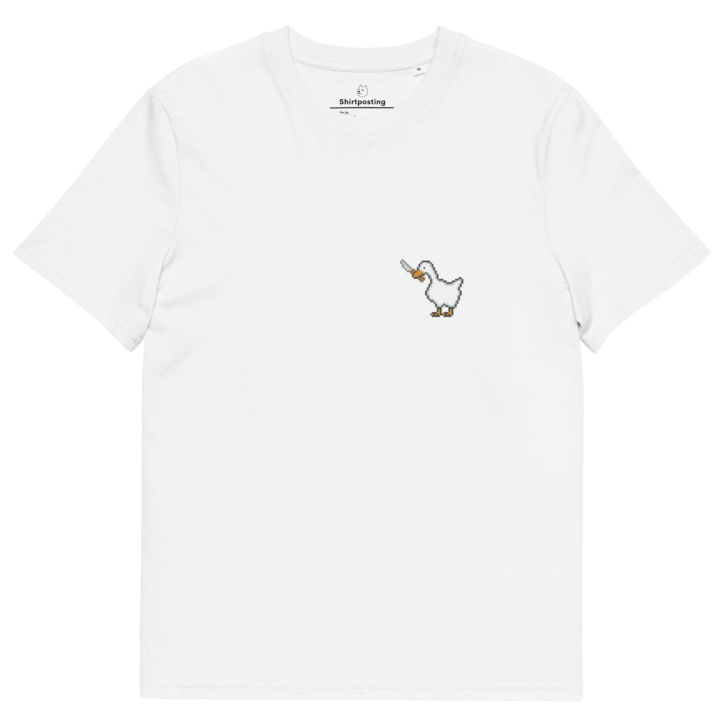Goose Premium Organic T-Shirt Meme - White | Shirtposting