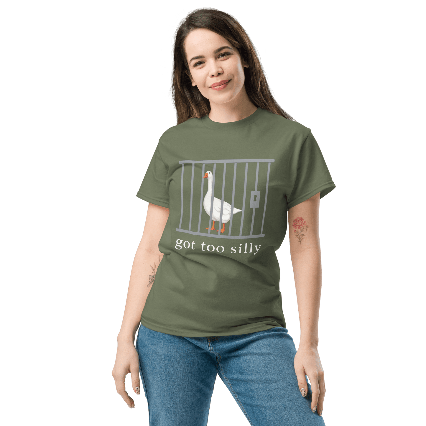 Got Too Silly Classic T-Shirt Meme - Black | Shirtposting