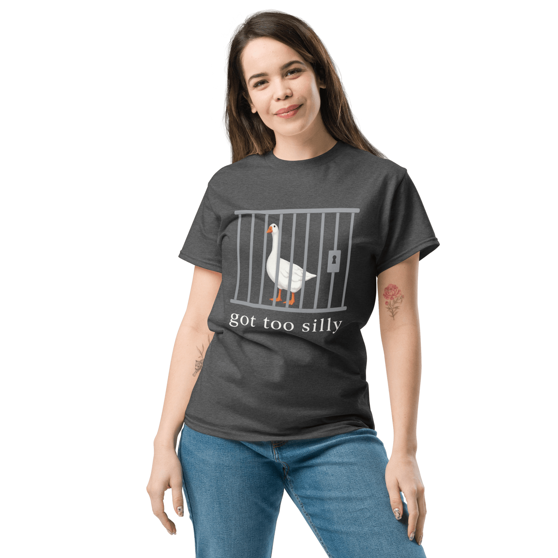 Got Too Silly Classic T-Shirt Meme - Black | Shirtposting