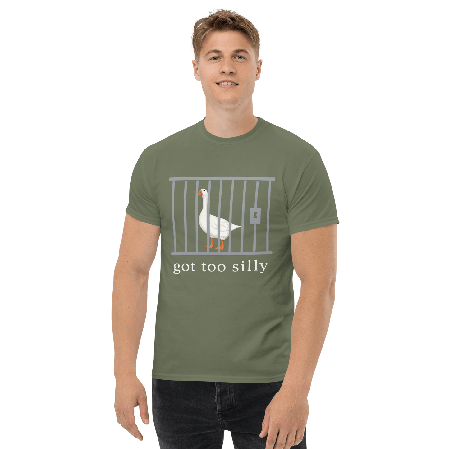 Got Too Silly Classic T-Shirt Meme - Black | Shirtposting