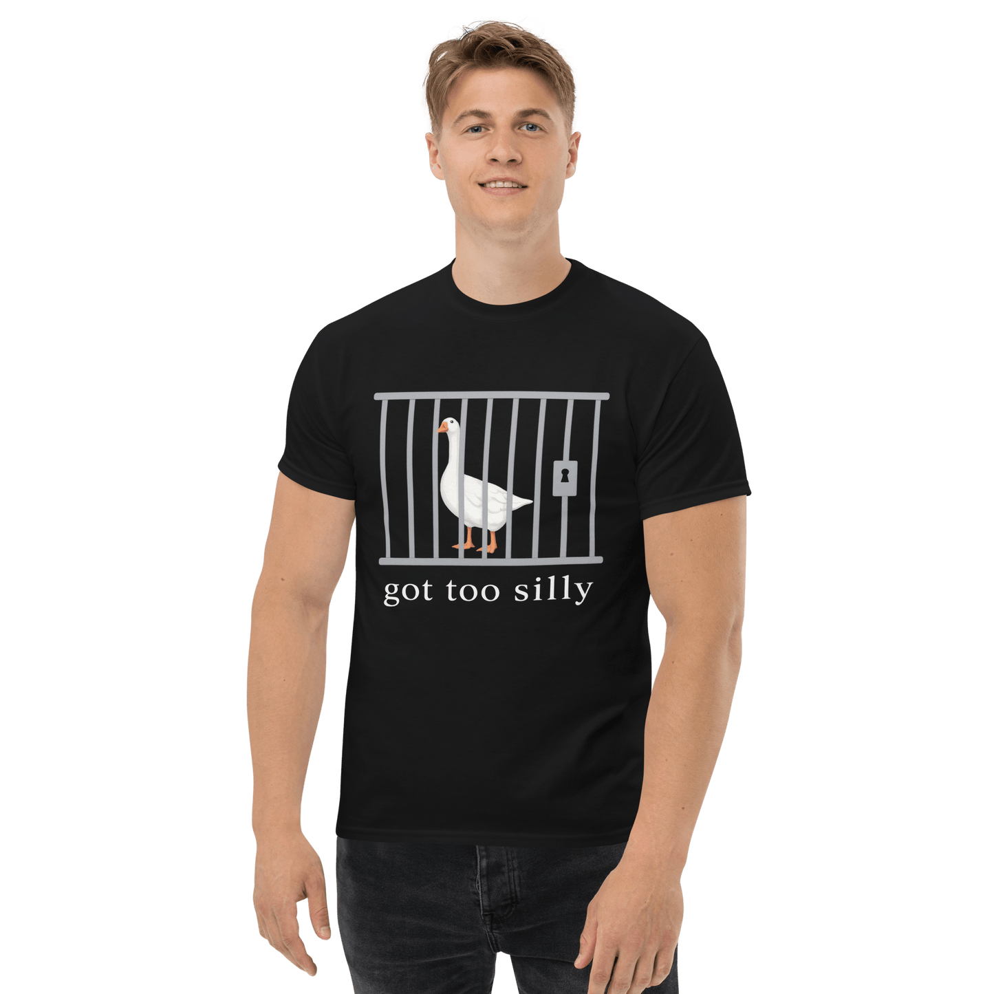 Got Too Silly Classic T-Shirt Meme - Black | Shirtposting