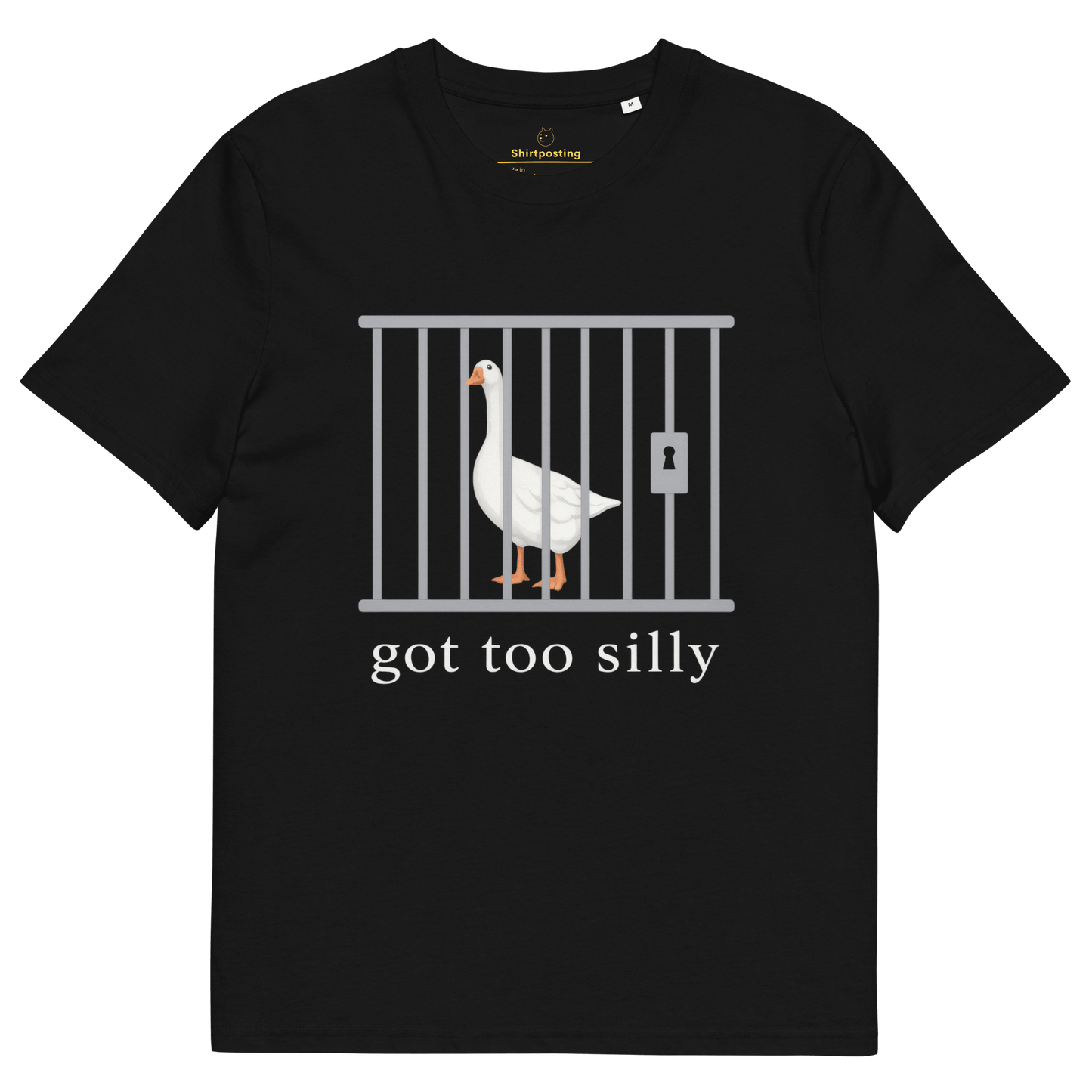 Got Too Silly Premium Organic T-Shirt Meme - Black | Shirtposting
