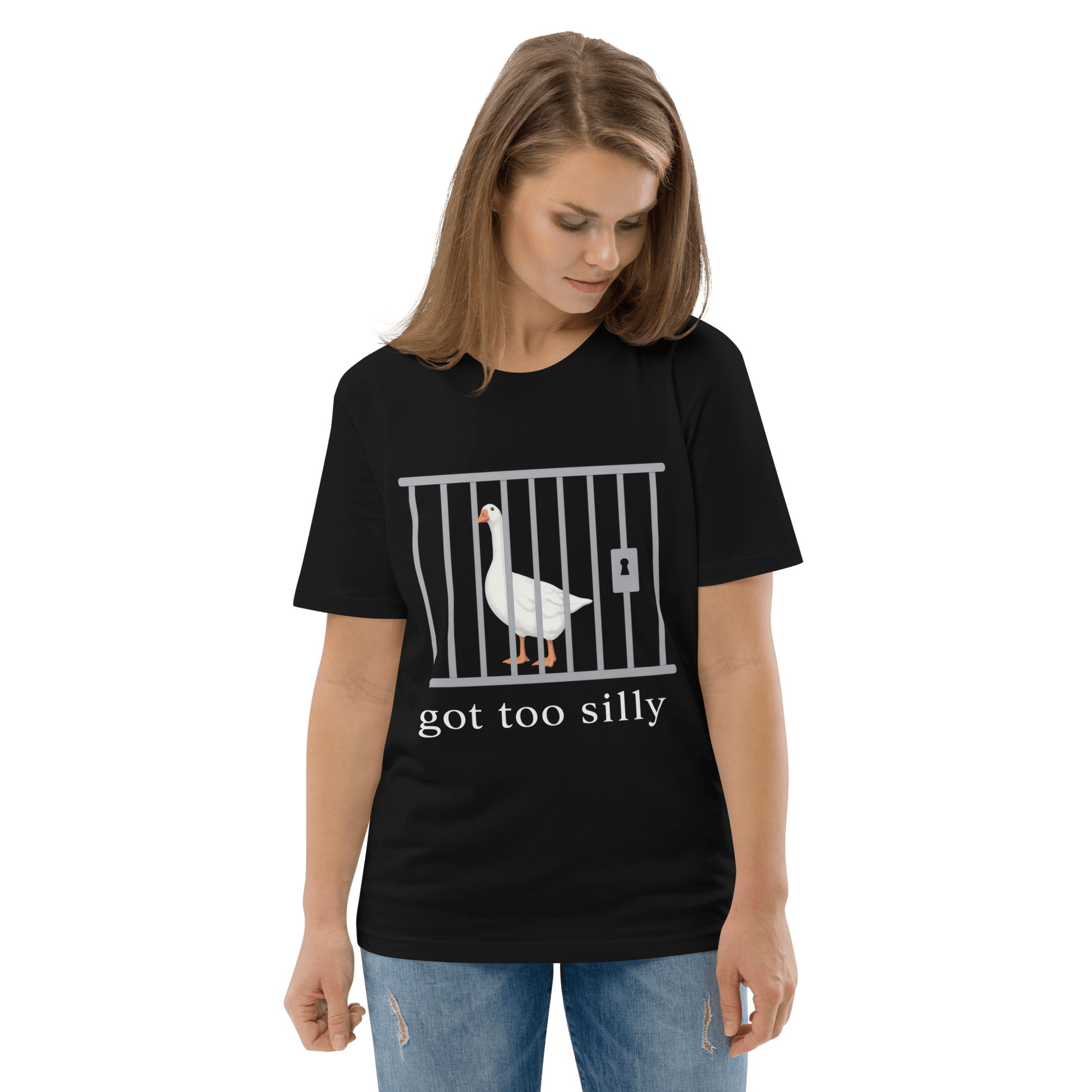 Got Too Silly Premium Organic T-Shirt Meme - Black | Shirtposting