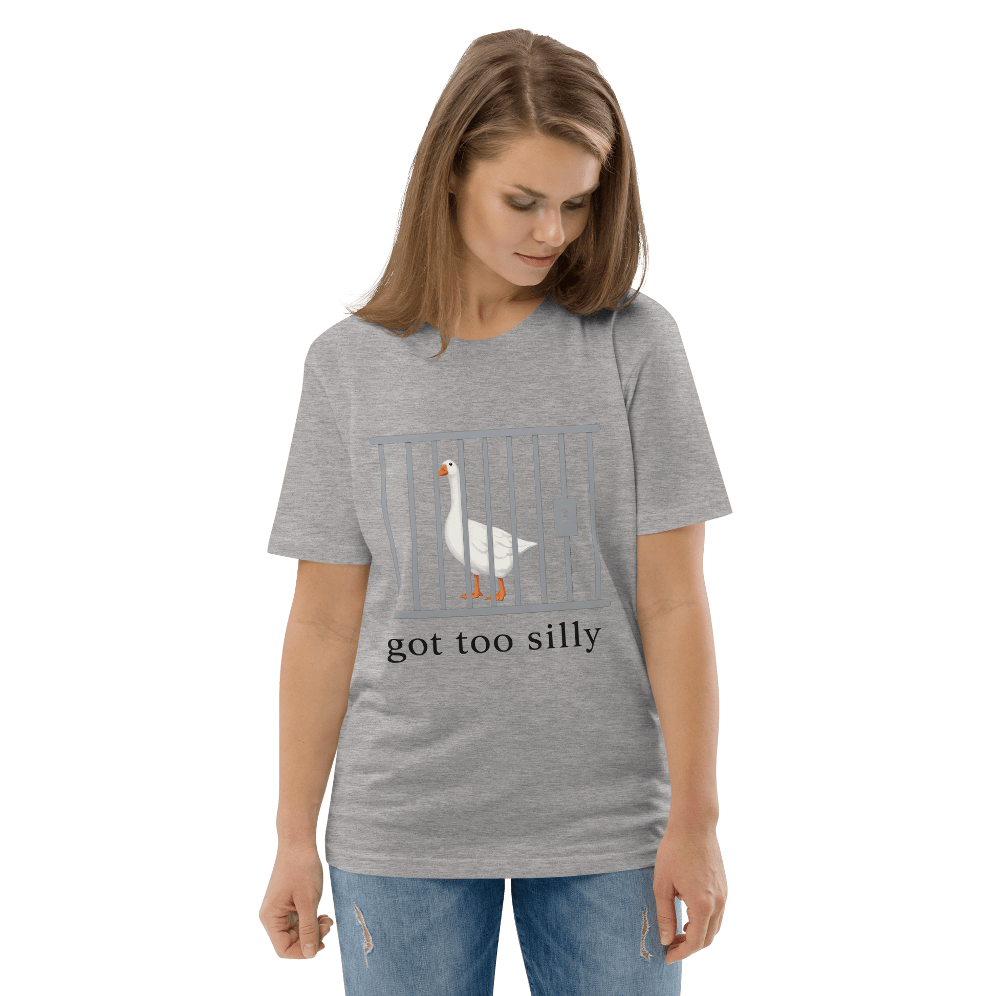 Got Too Silly Premium Organic T-Shirt Meme - Cotton Pink | Shirtposting