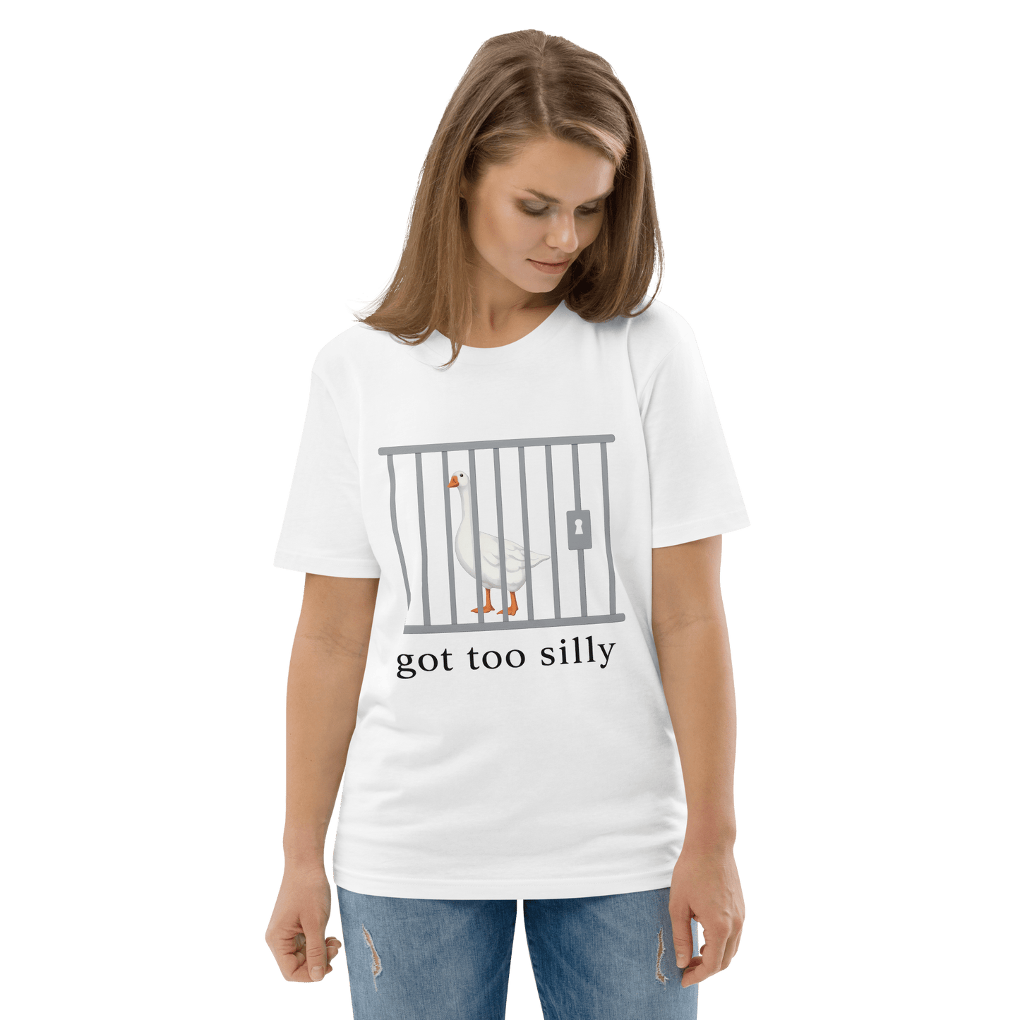 Got Too Silly Premium Organic T-Shirt Meme - Cotton Pink | Shirtposting