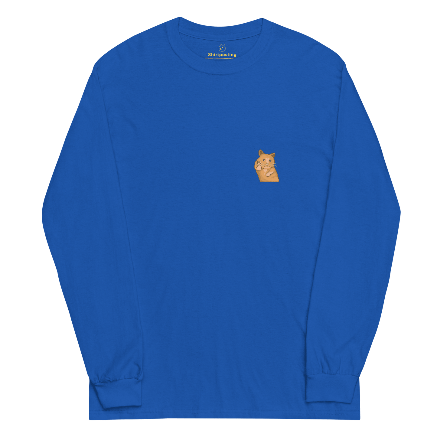 Hamster Long Sleeve T-Shirt Meme - Royal | Shirtposting