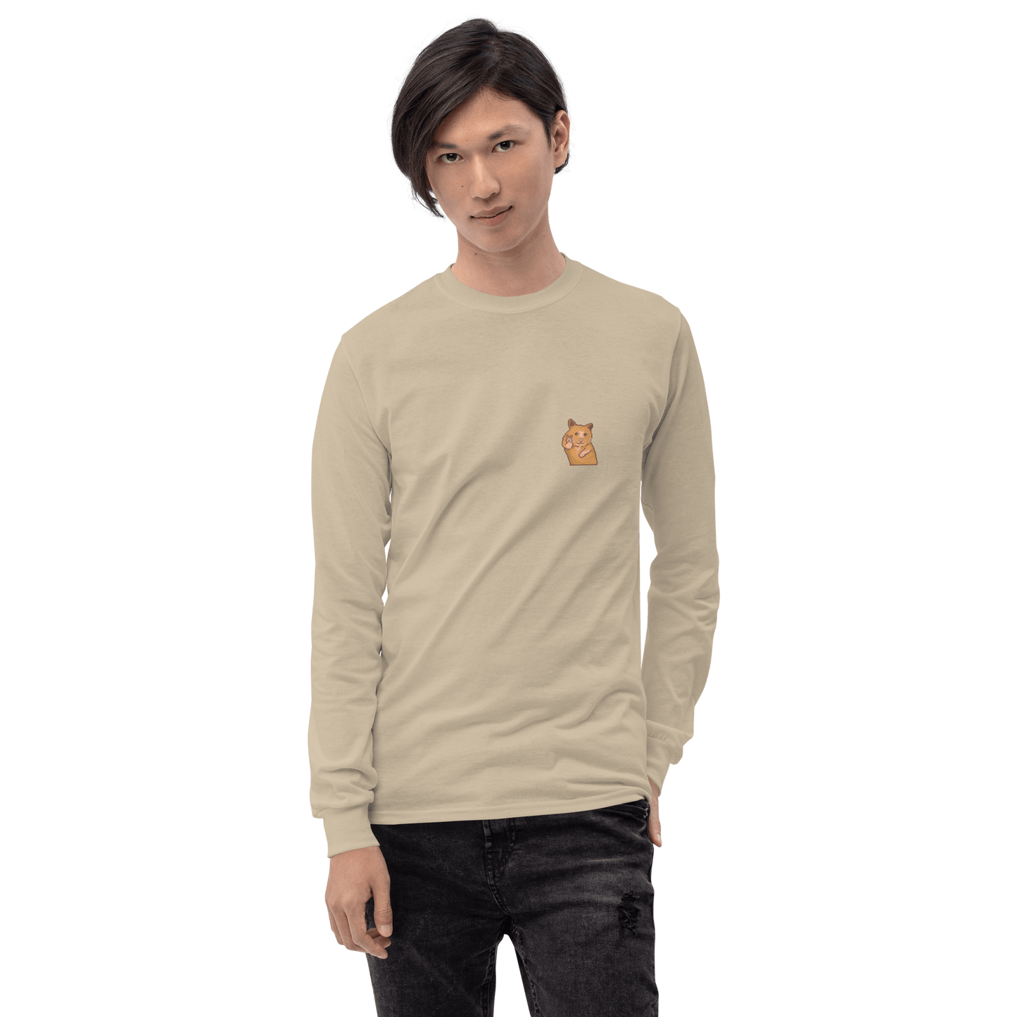 Hamster Long Sleeve T-Shirt Meme - Sport Grey | Shirtposting