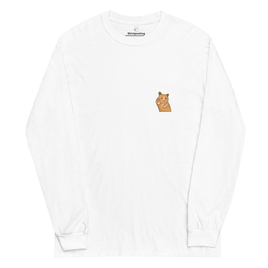 Hamster Long Sleeve T-Shirt Meme - White | Shirtposting