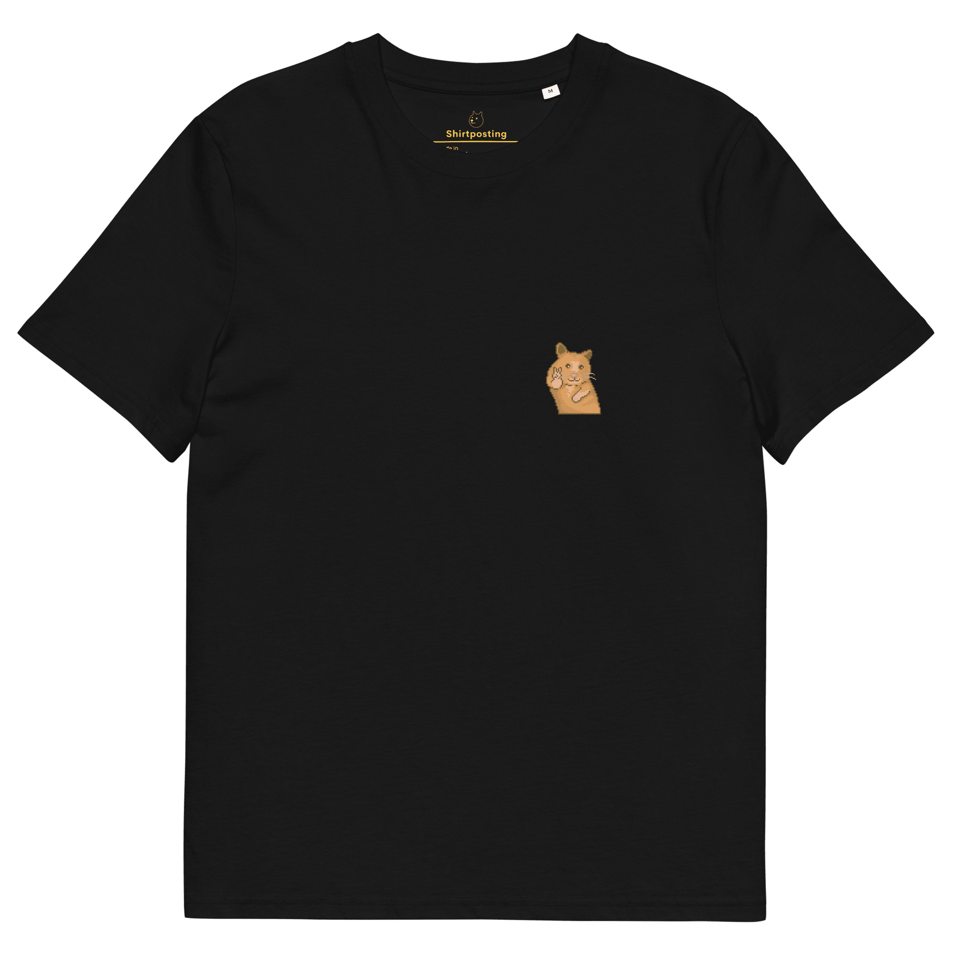 Hamster Premium Organic T-Shirt Meme - Black | Shirtposting