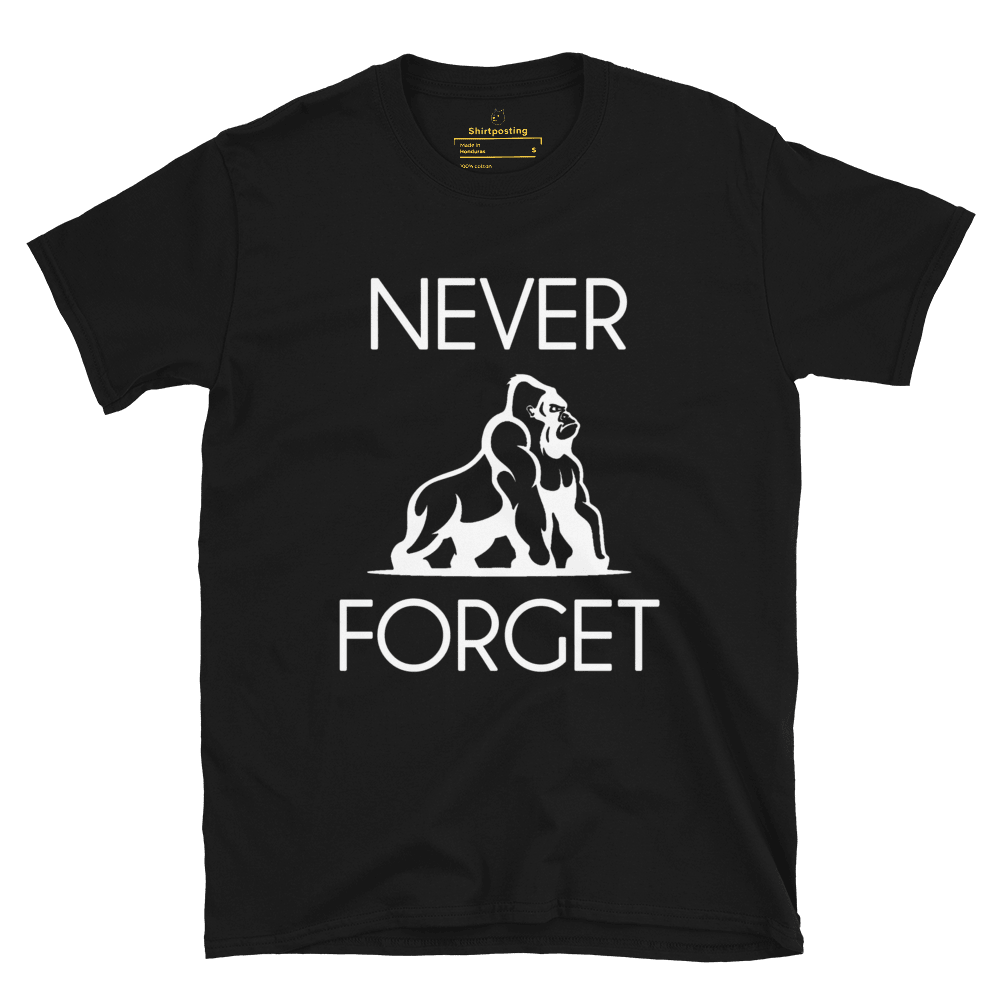 Harambe Classic T-Shirt Meme - Black | Shirtposting