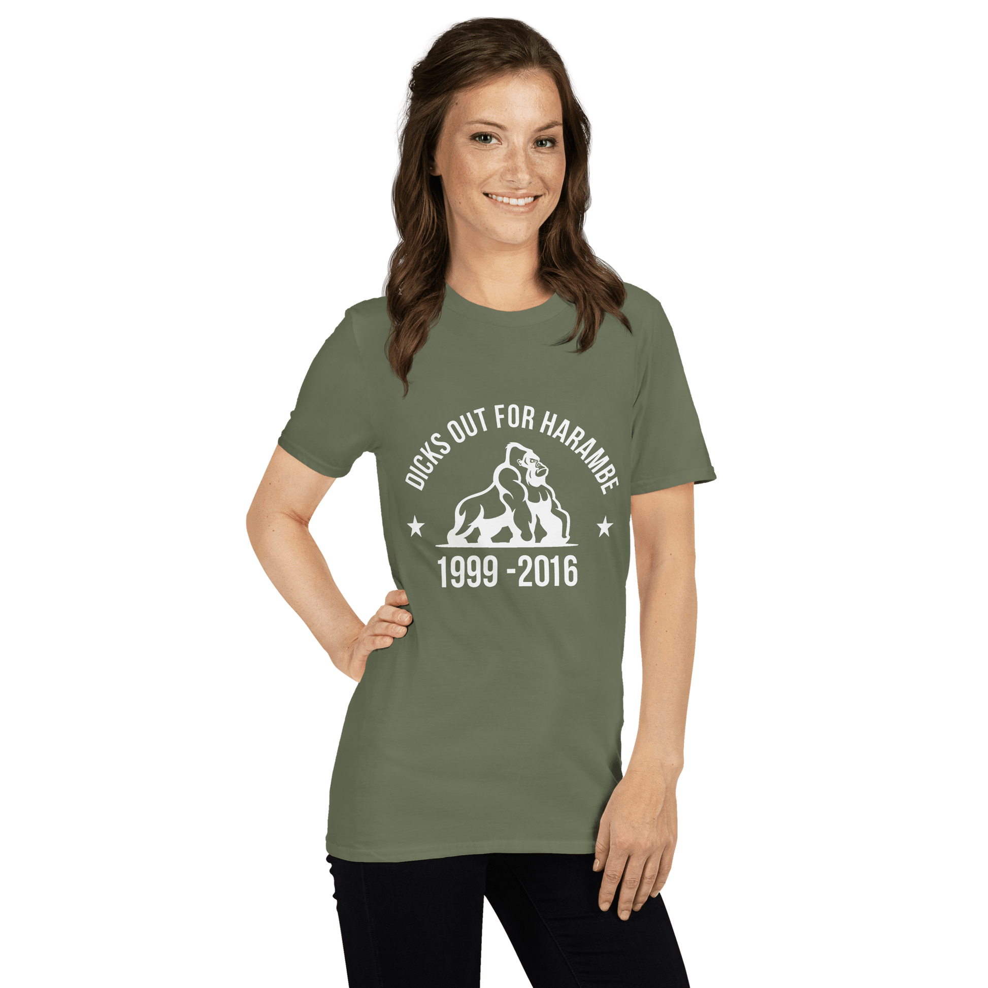 Harambe Classic T-Shirt Meme - Dark Heather Grey | Shirtposting