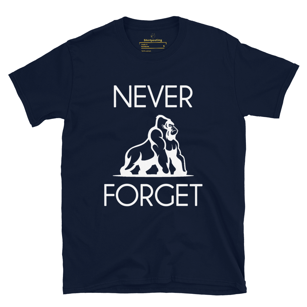 Harambe Classic T-Shirt Meme - Navy | Shirtposting