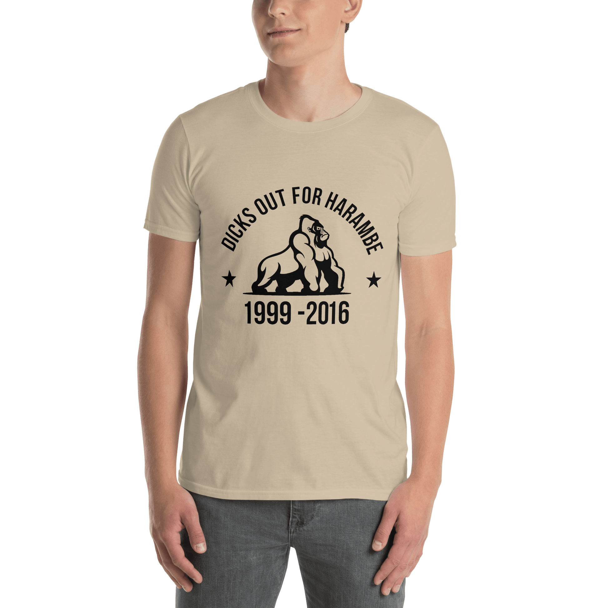 Harambe Classic T-Shirt Meme - Sand | Shirtposting