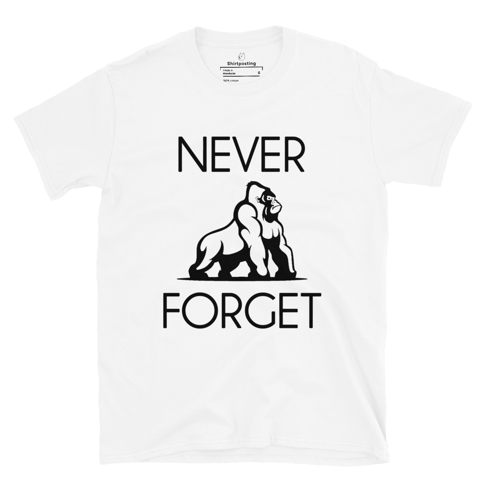 Harambe Classic T-Shirt Meme - White | Shirtposting