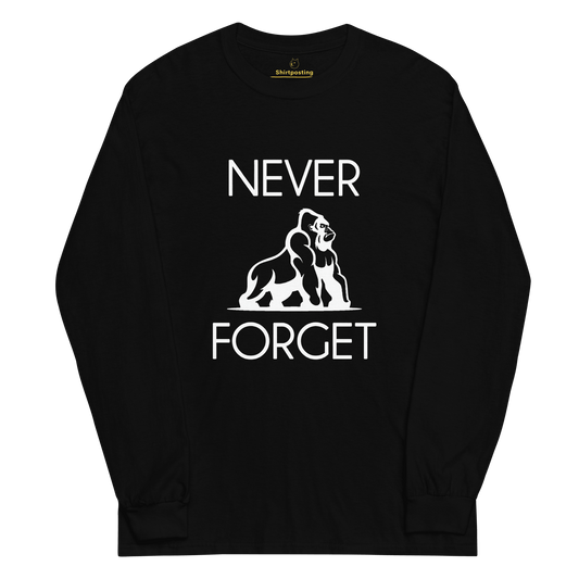 Harambe Long Sleeve T-Shirt Meme - Black | Shirtposting