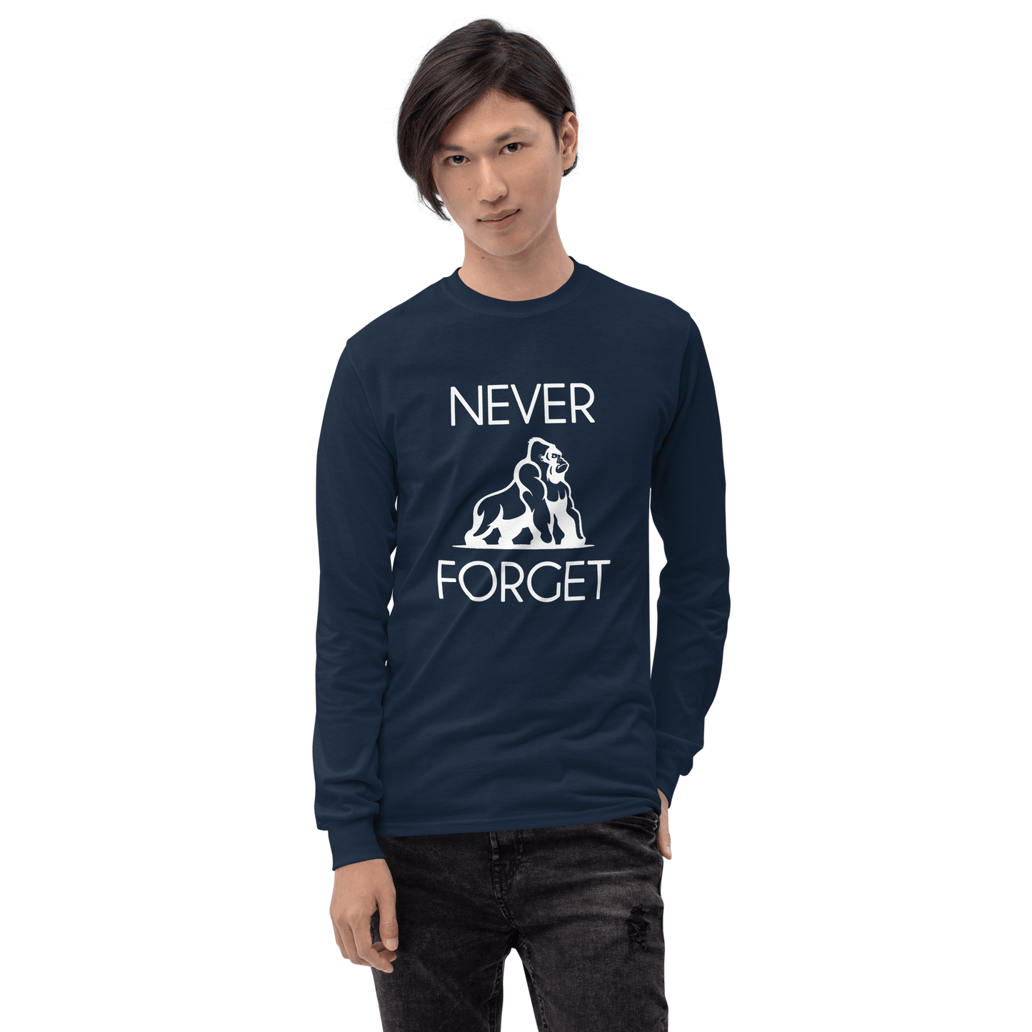 Harambe Long Sleeve T-Shirt Meme - Royal | Shirtposting