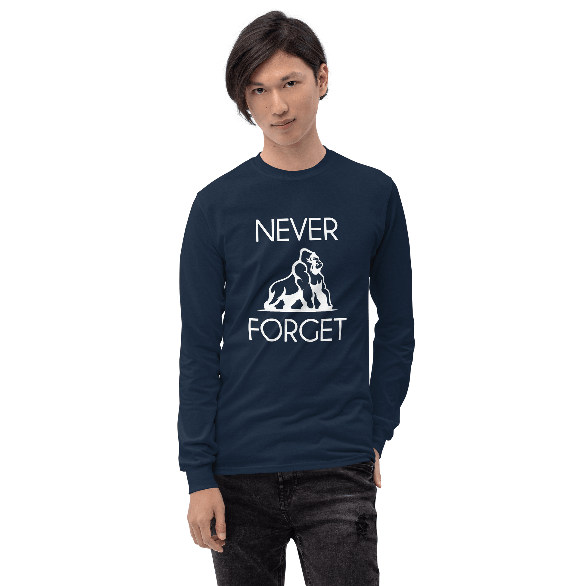 Harambe Long Sleeve T-Shirt Meme - Royal | Shirtposting