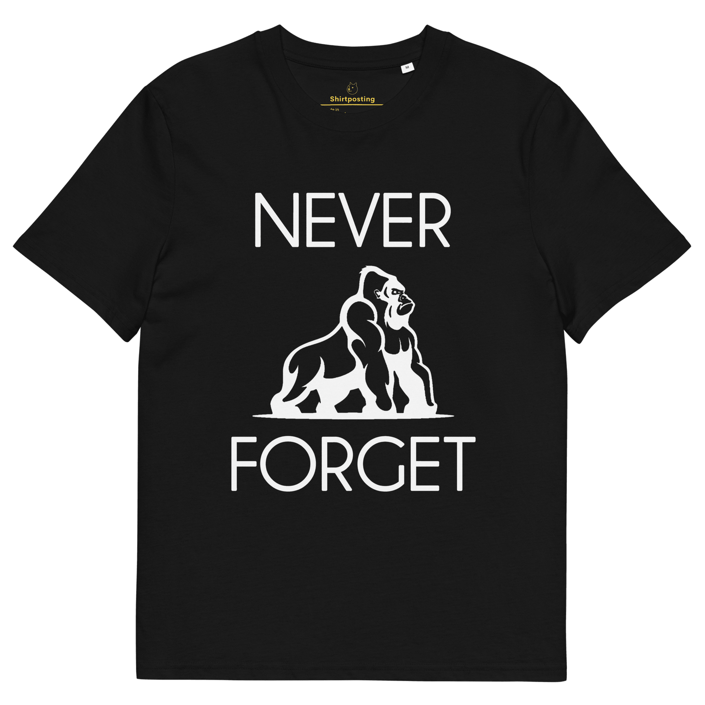 Harambe Premium Organic T-Shirt Meme - Black | Shirtposting