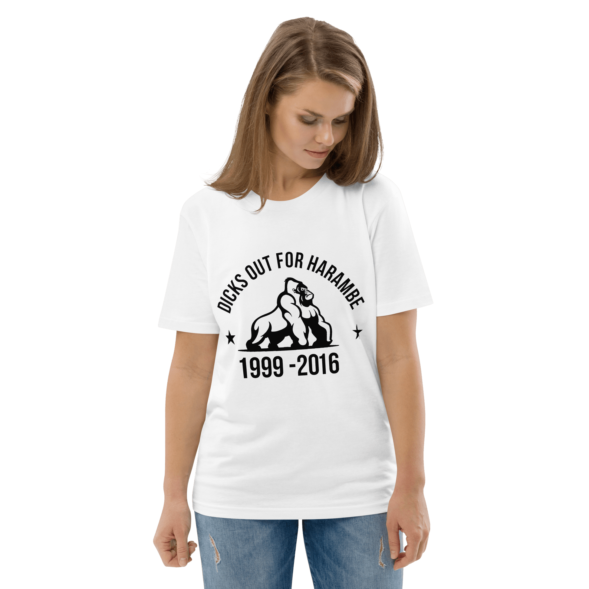 Harambe Premium Organic T-Shirt Meme - Desert Dust | Shirtposting