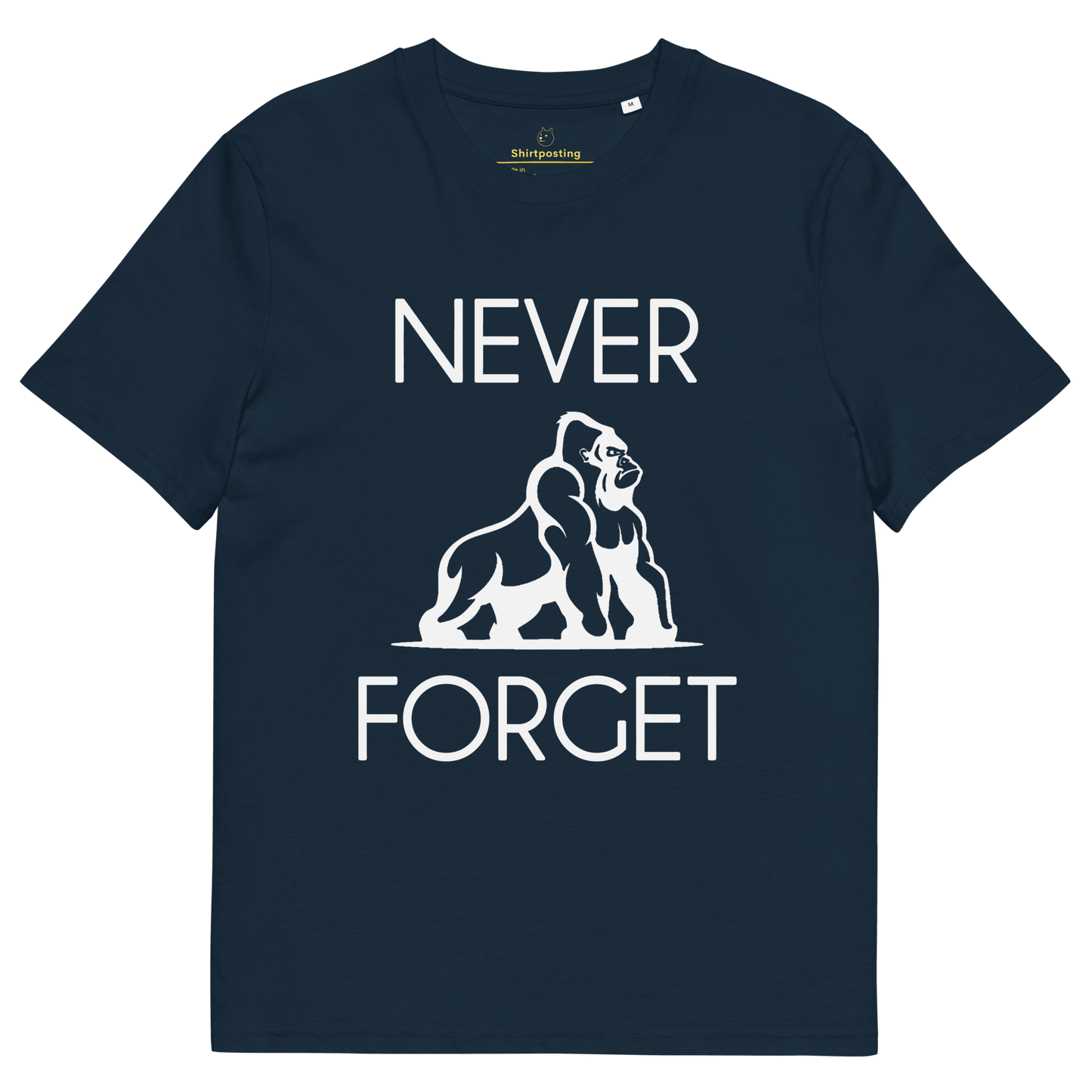 Harambe Premium Organic T-Shirt Meme - French Navy | Shirtposting