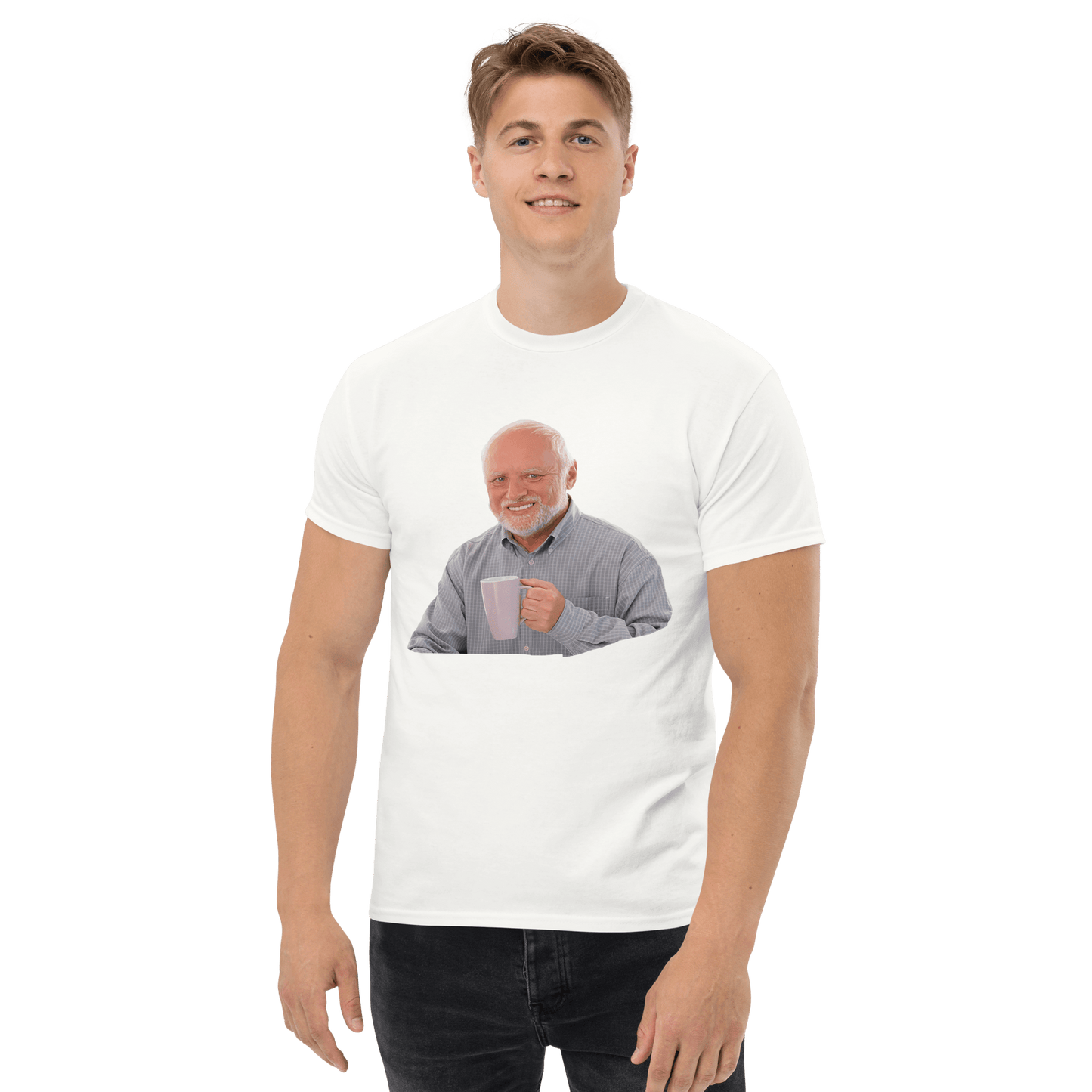 Hide The Pain Herold Classic T-Shirt Meme - Ash | Shirtposting