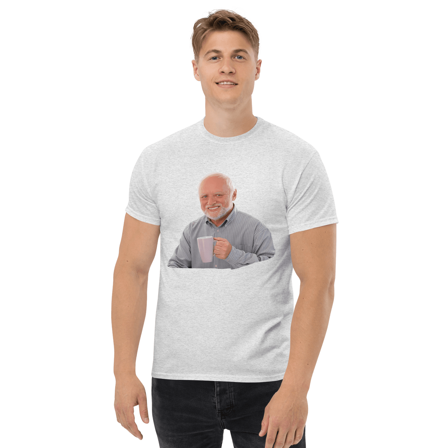 Hide The Pain Herold Classic T-Shirt Meme - Ash | Shirtposting