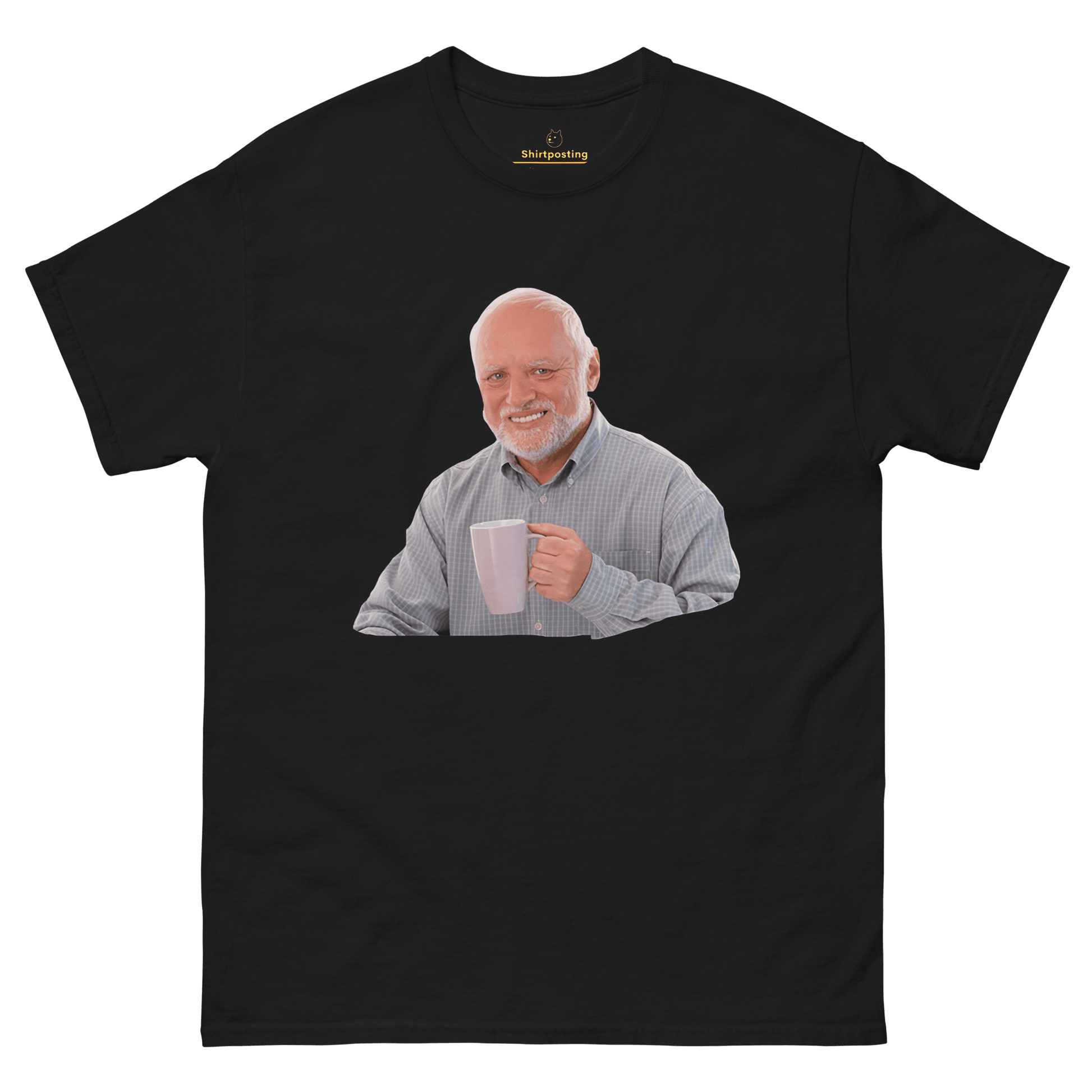 Hide The Pain Herold Classic T-Shirt Meme - Black | Shirtposting